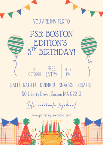 Boston 5th Anniversary Poster